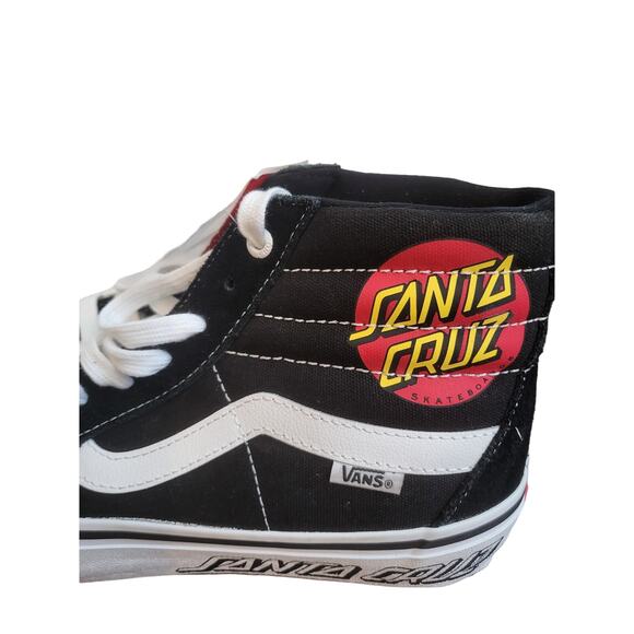 VANS PRO Sneakers Rare Santa Cruz Men Skateboard Shoes Black NEW WITH TAGS - Picture 7 of 10